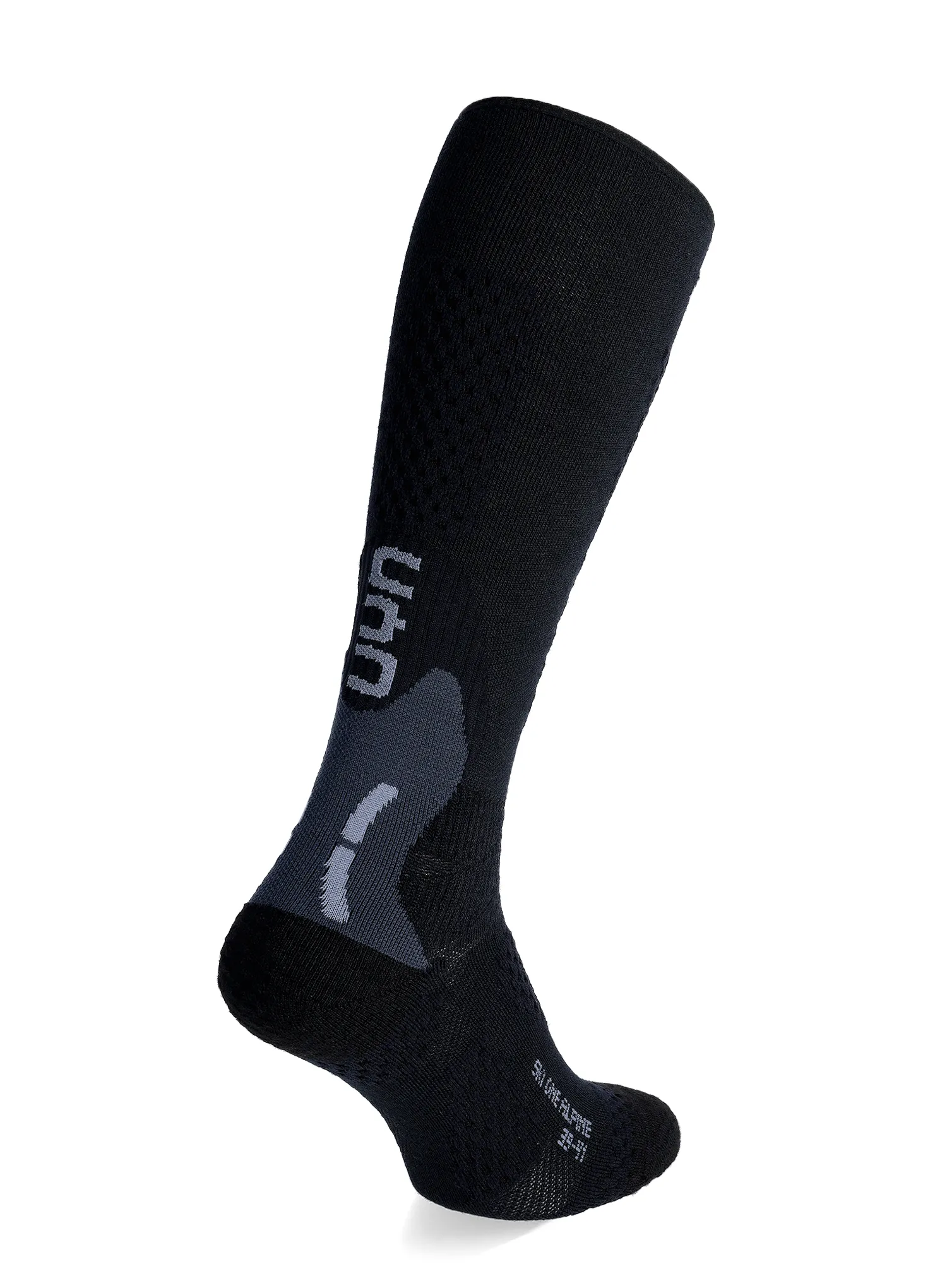 Lyžiarske ponožky UYN Ski One Alpine Merino Socks - black/grey