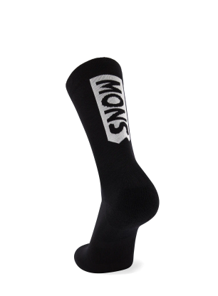 Cyklistické ponožky Mons Royale Atlas Merino Crew Sock - black