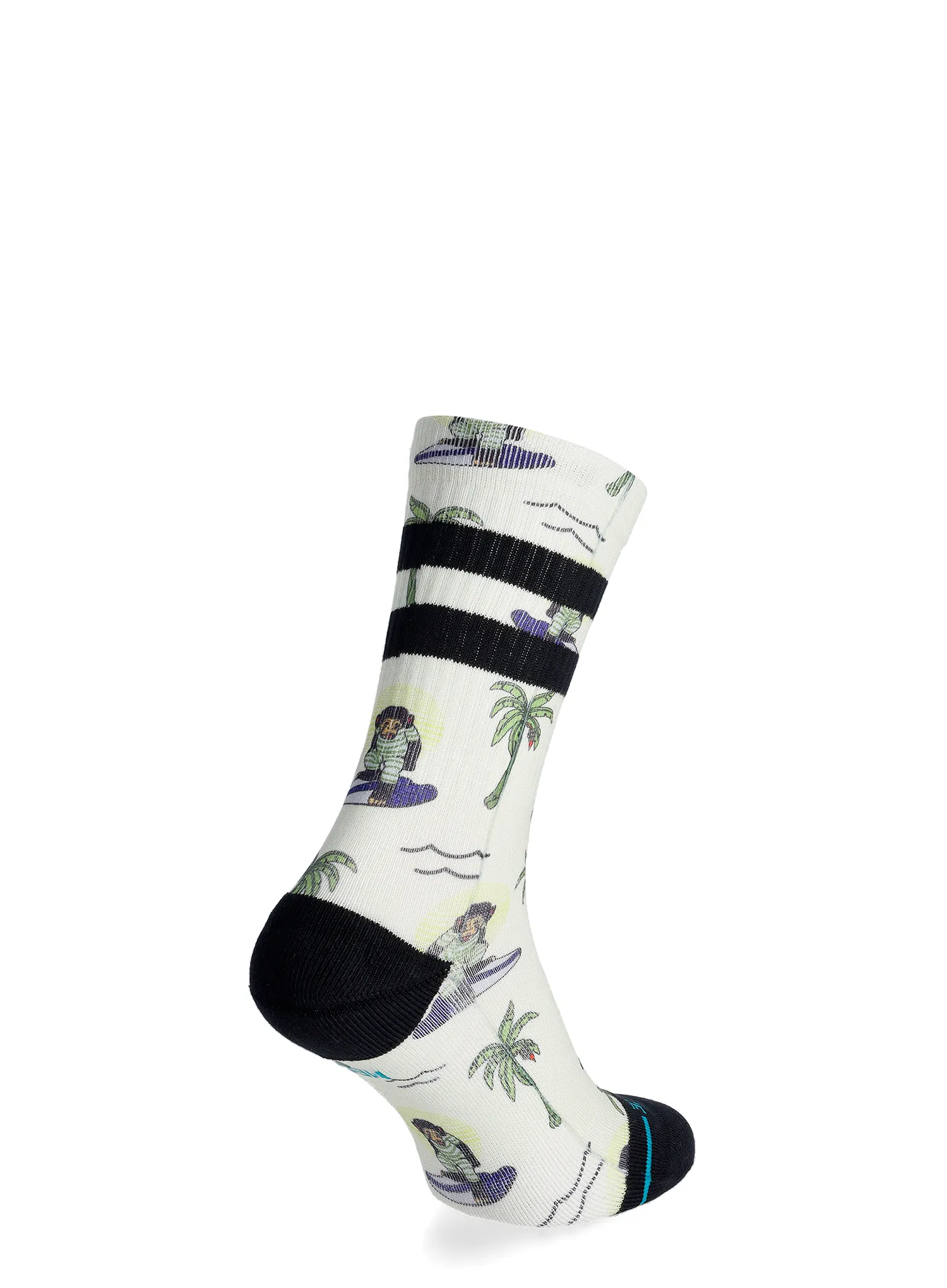 Ponožky Stance Surfin Monkey Crew - white