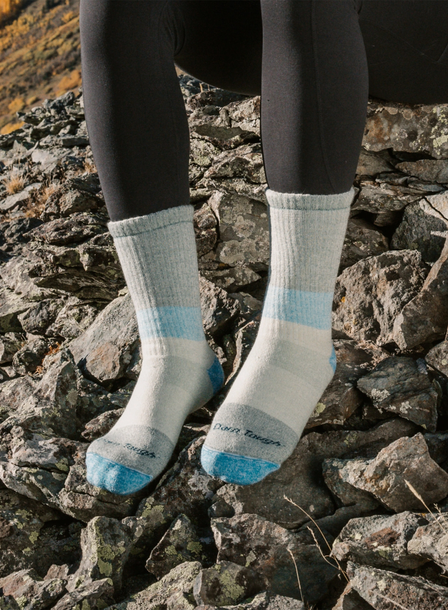 Trekové ponožky dámske Darn Tough Mountaineering Micro Crew Heavyweight with Full Cushion - reed