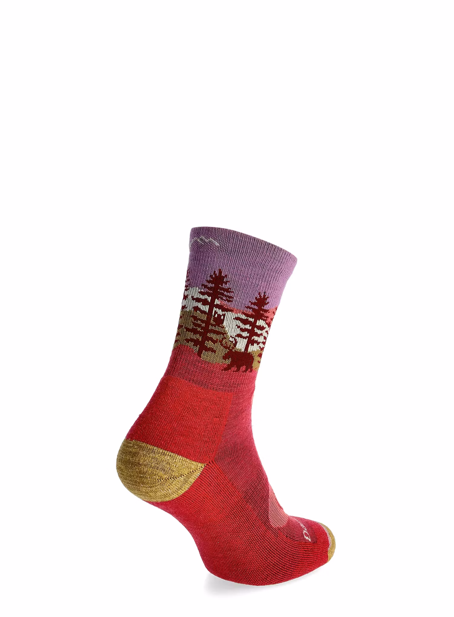 Trekové ponožky dámske Darn Tough Northwoods Micro Crew Midweight with Cushion - cranberry