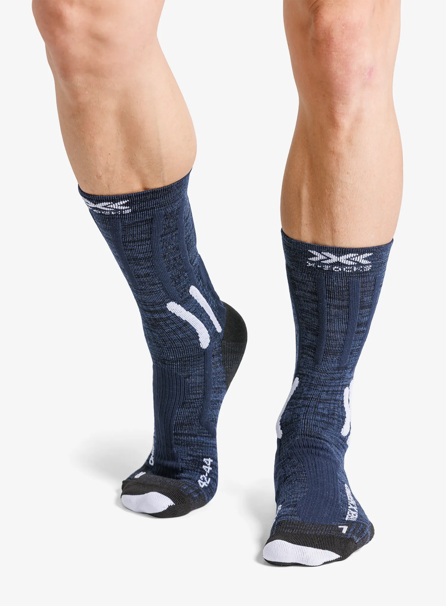 Trekové ponožky X-Socks Trek X Merino - midnight blue/arctic white