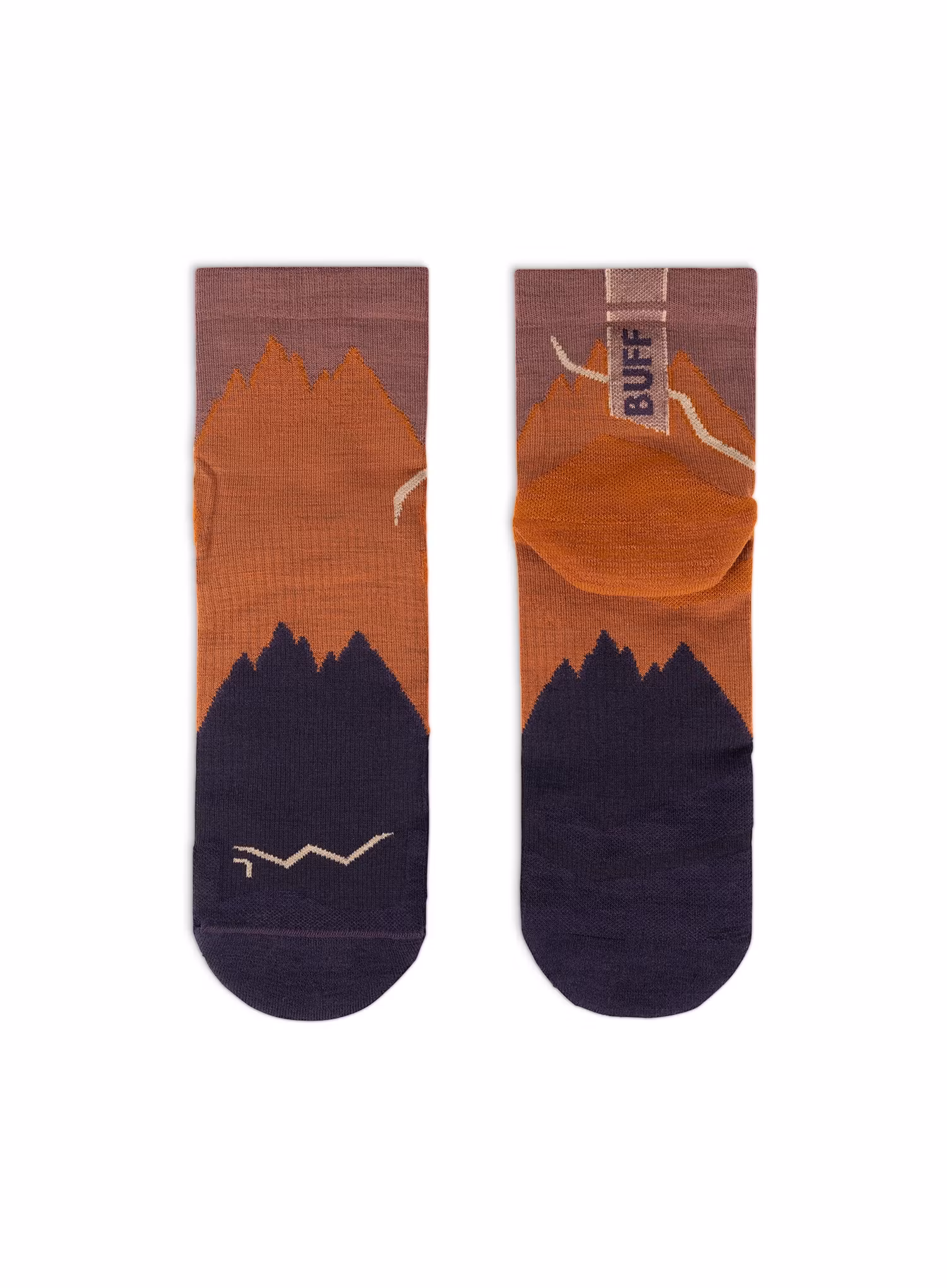 Turistické ponožky Buff Merino LIghtweight Quarter Sock LWQ3 - ginger