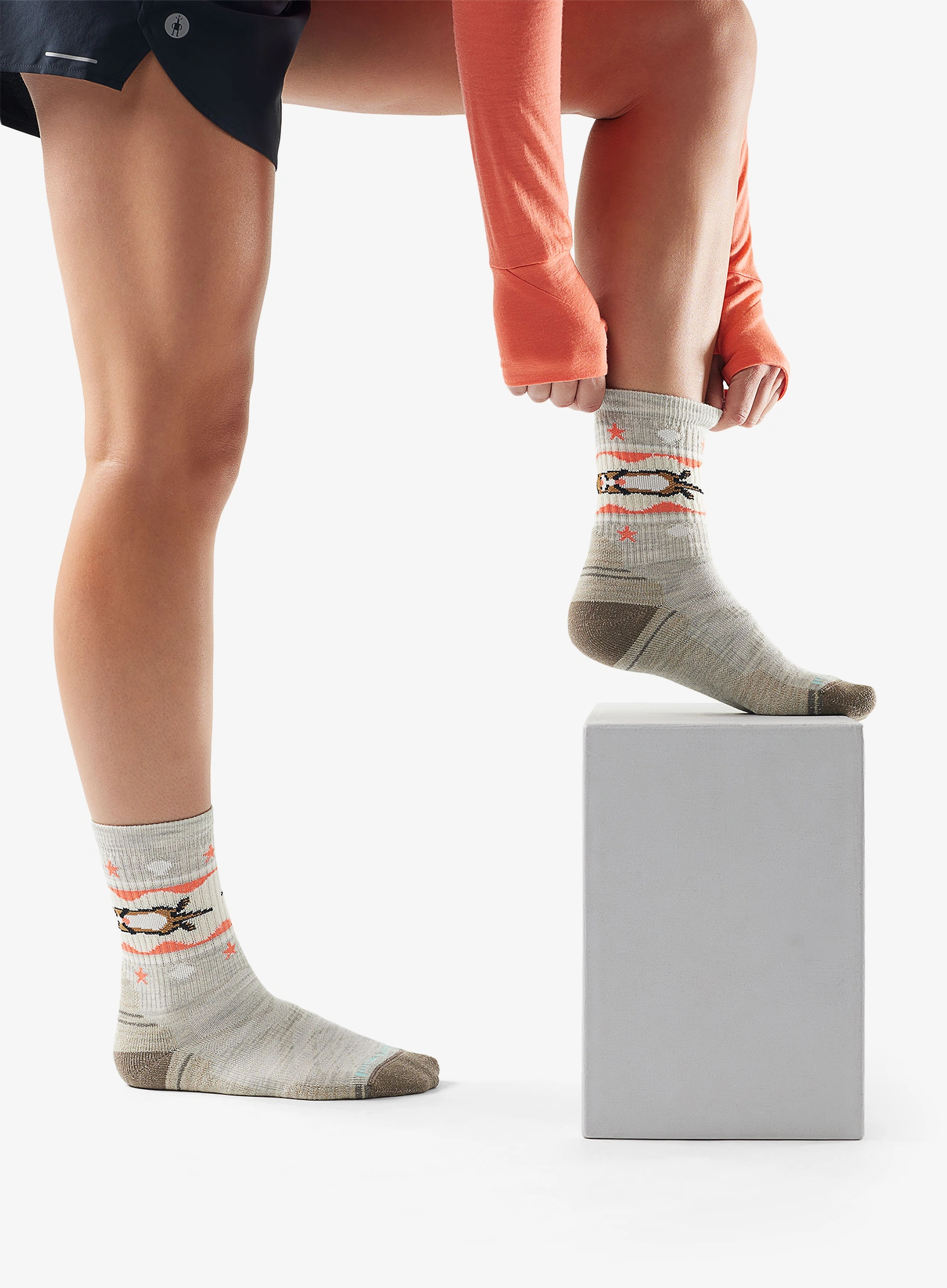 Turistické ponožky dámske Smartwool Hike Light Cushion Otter Float Crew Socks - ash