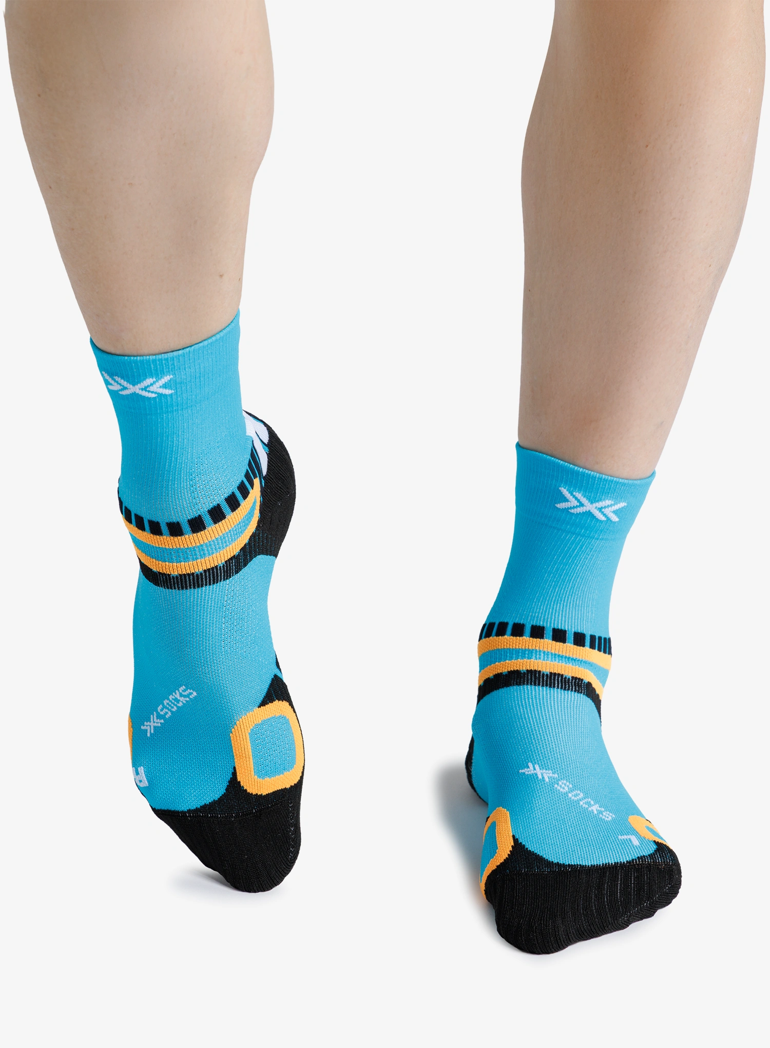 Turistické ponožky X-Socks Hike Discover Ankle - punchy blue frog