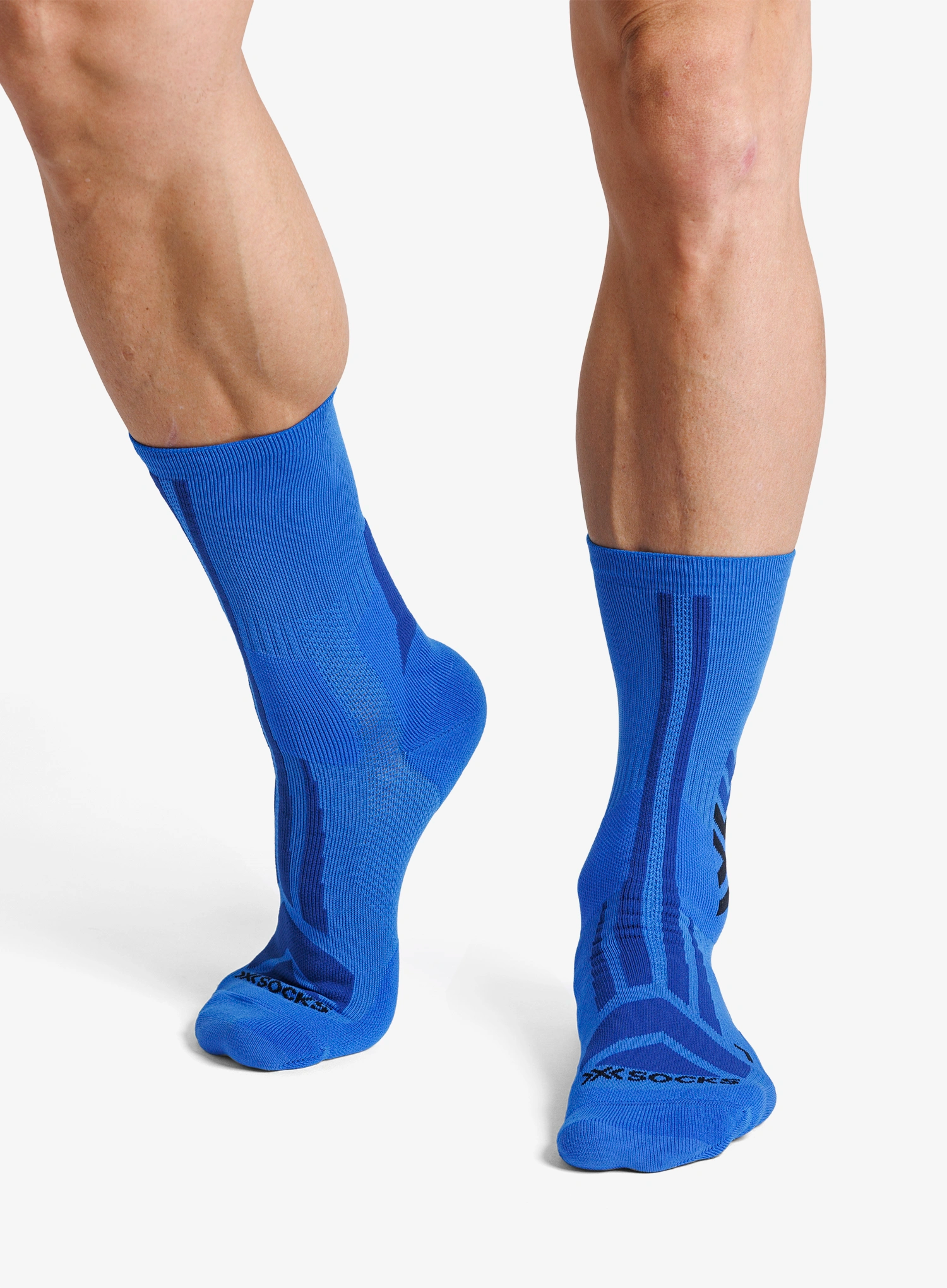 Turistické ponožky X-Socks Hike Discover Crew - twyce blue/blue