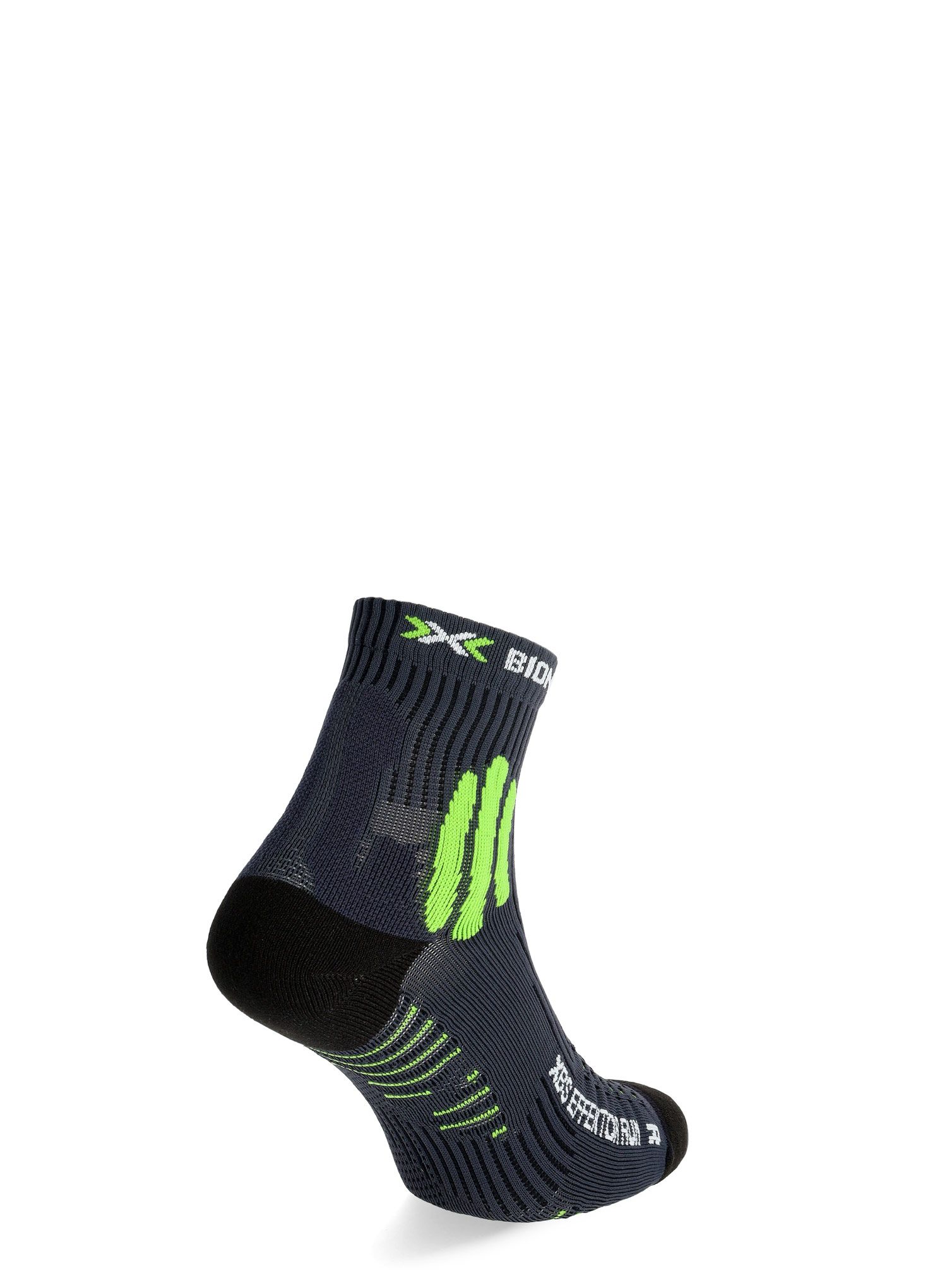 Ponožky na behanie X-Socks XBS.Effektor Running - charcoal/effektor green