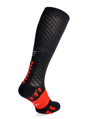 Kompresné ponožky na behanie Compressport Full Socks Recovery - black