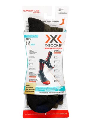 Ponožky X-Socks Trek X CTN - forest green/midnight blue
