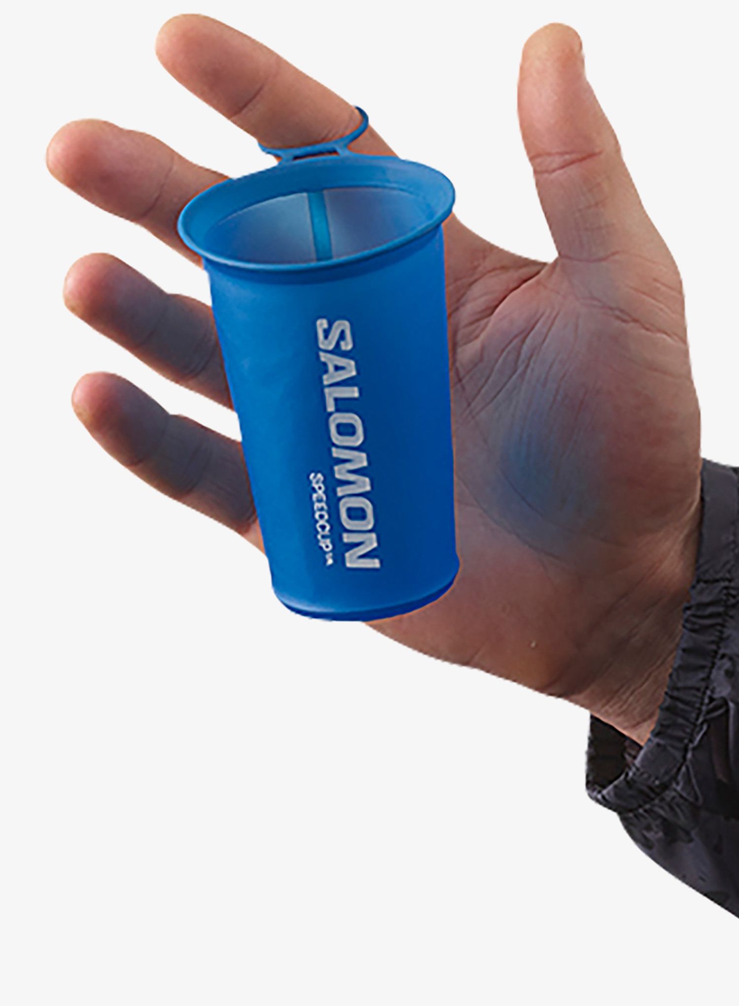 Skladací panák Salomon Soft Cup Speed 150ml - clear blue