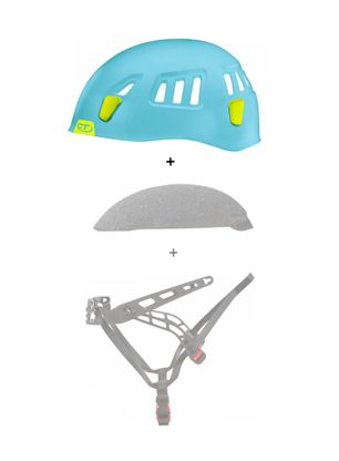 Škrupina prilby Climbing Technology/SKYLOTEC Moon External Shell - light blue/green