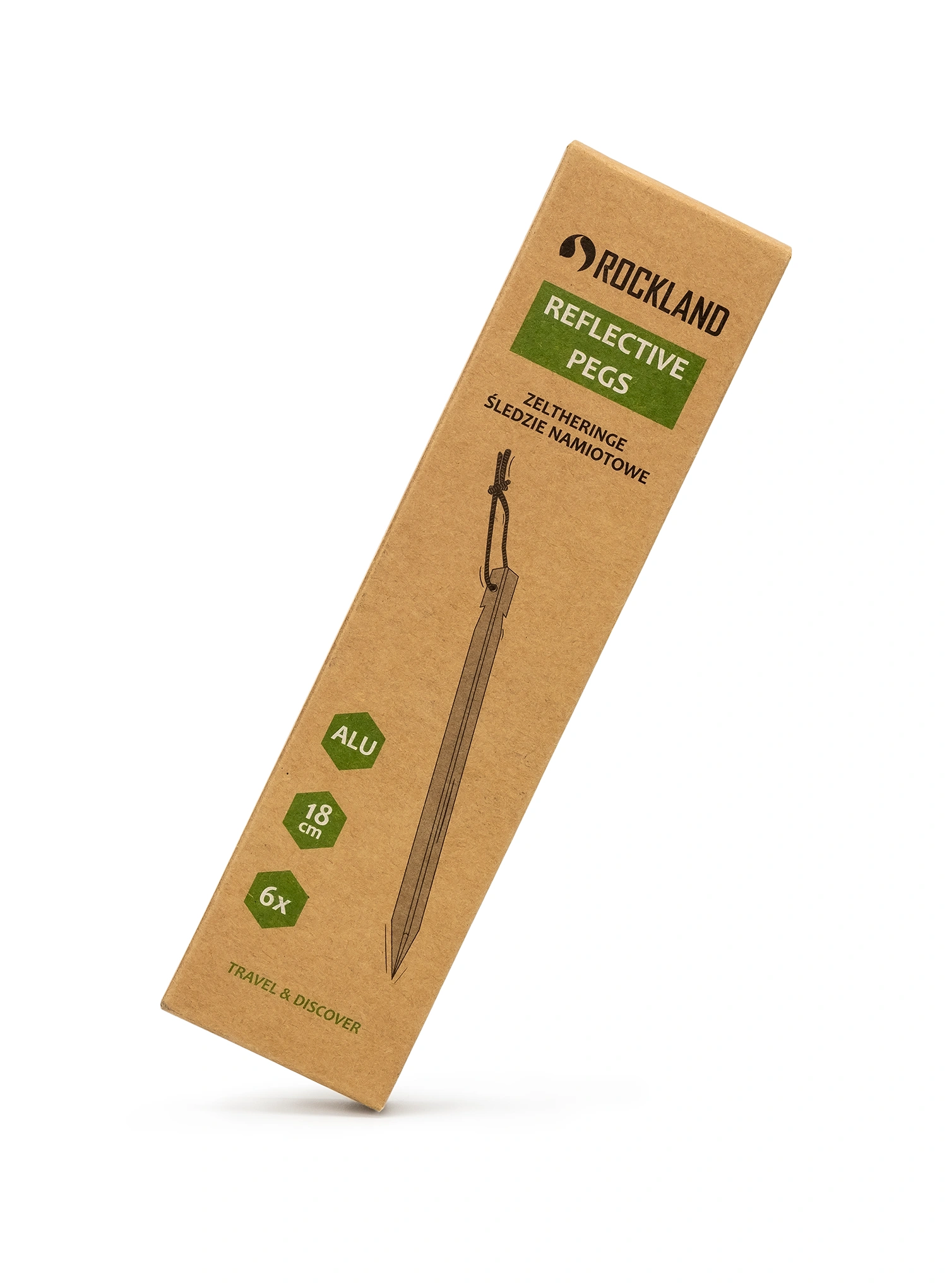 Kolíky do stanu Rockland Reflective Pegs 6 pcs set