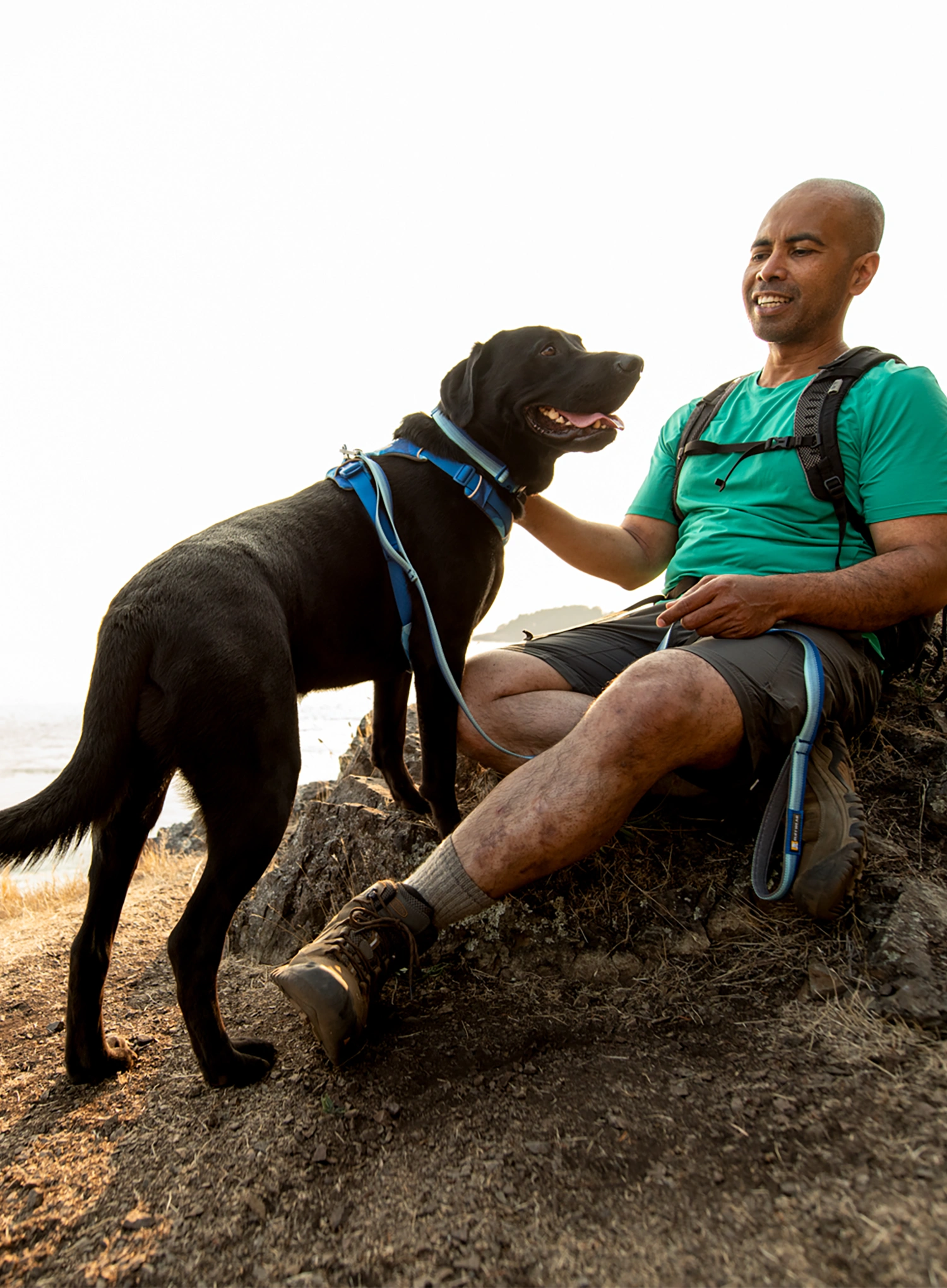Vodítko pre psa Ruffwear Front Range Leash  - mountains logo