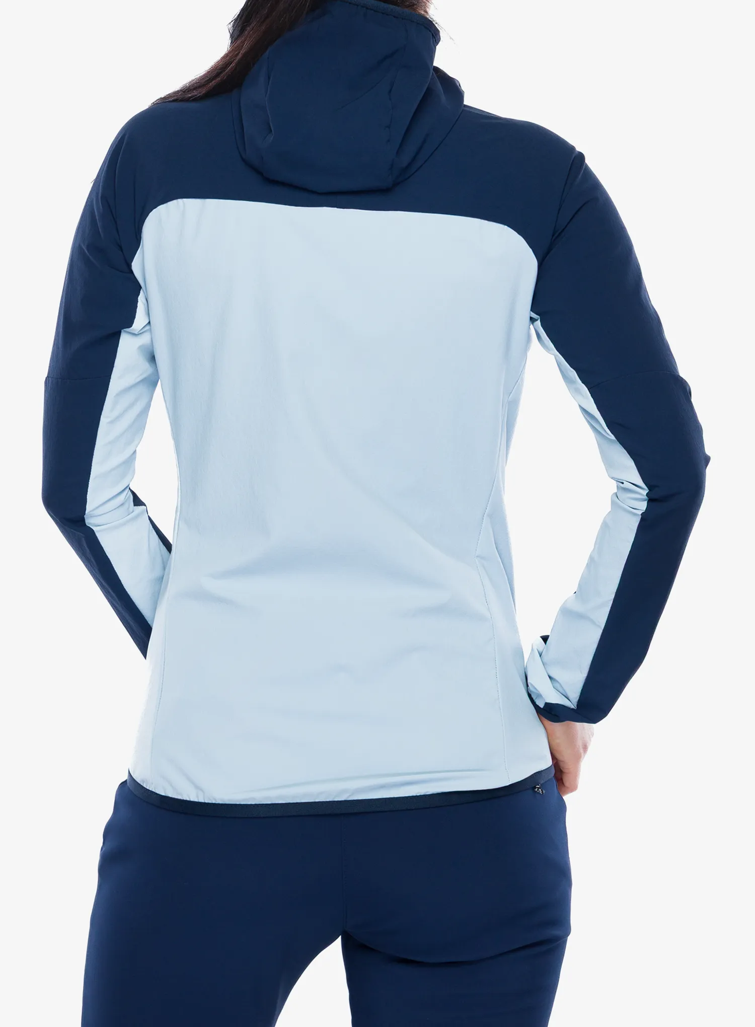 Softshellová bunda dámska Millet Fusion Xcs Hoodie - iceberg/saphir