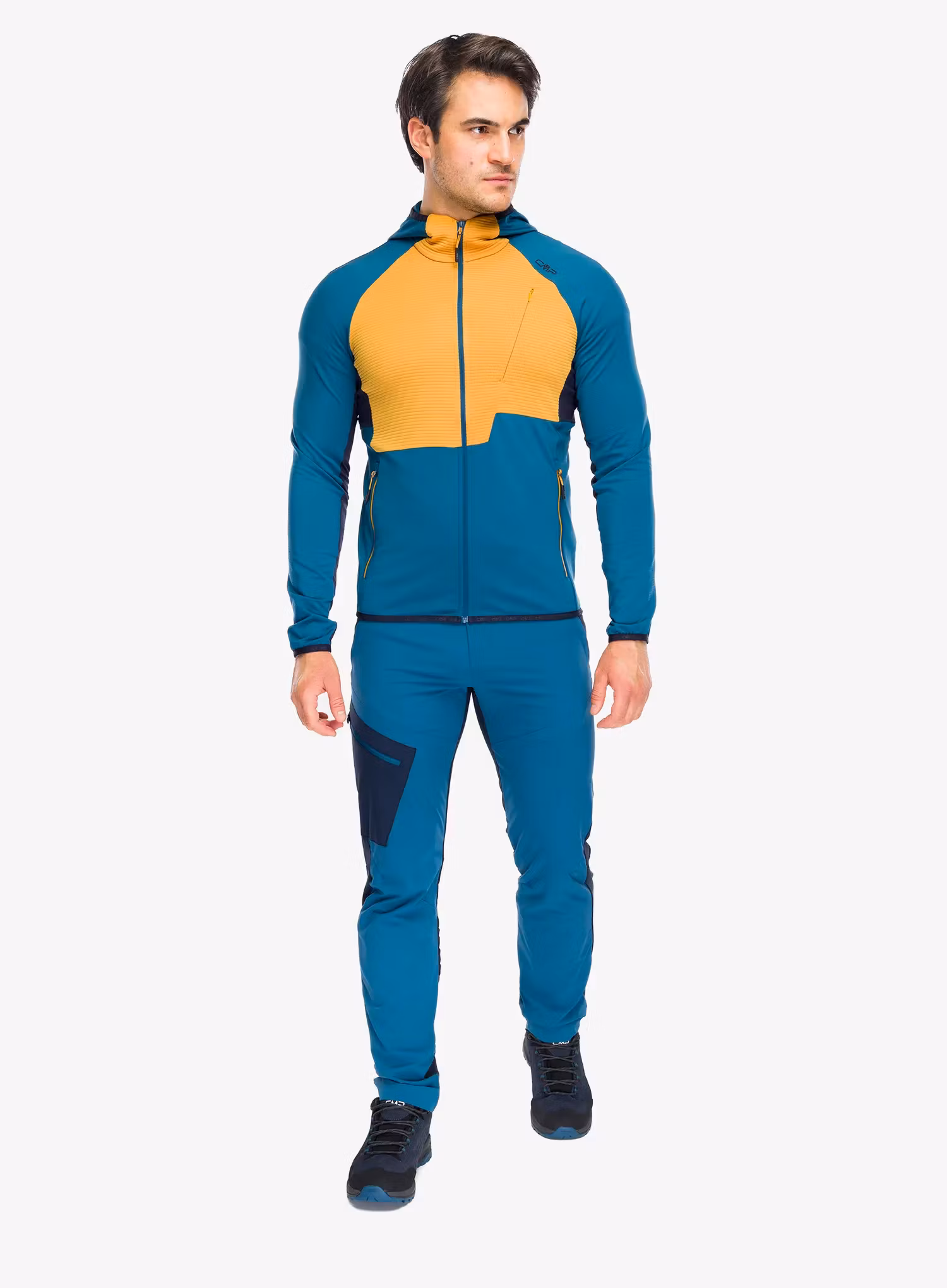 Softshellová bunda CMP Rils Jacket Fix Hood - petroleum
