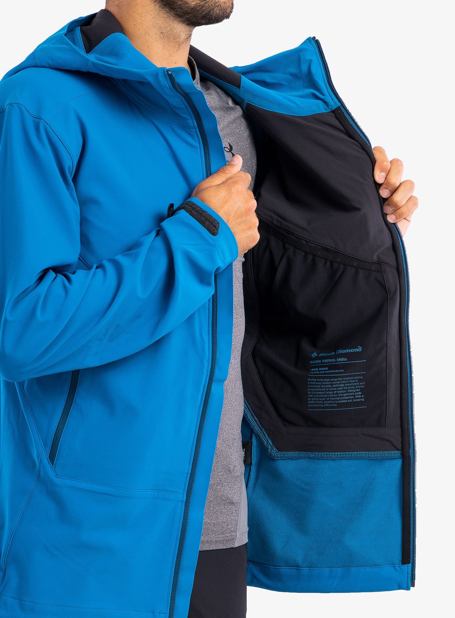 Softshellová bunda Black Diamond Dawn Patrol Shell - kingfisher