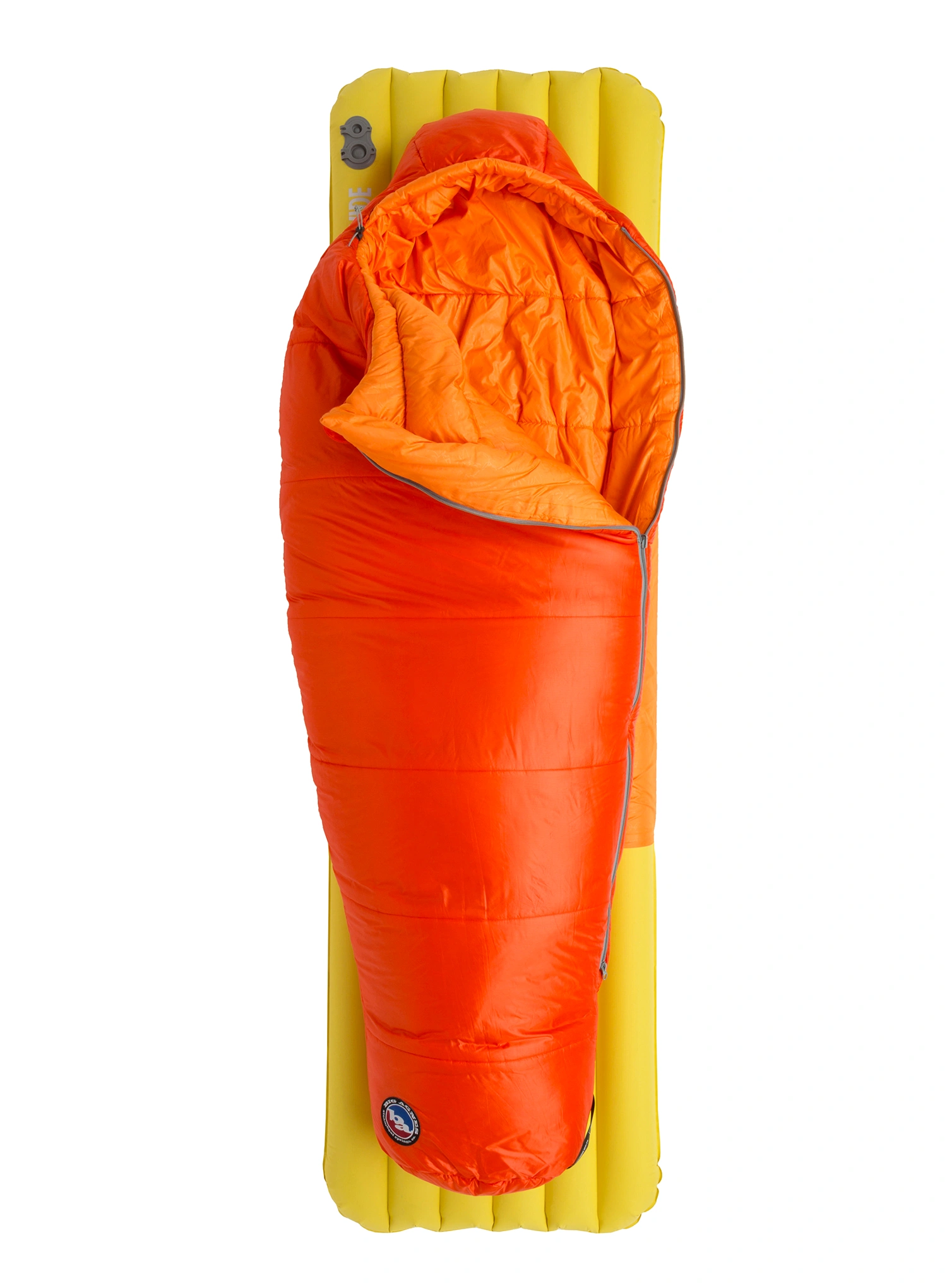 Detský spací vak Big Agnes Wolverine 20 (142 cm) - cherry tomato/tangelo