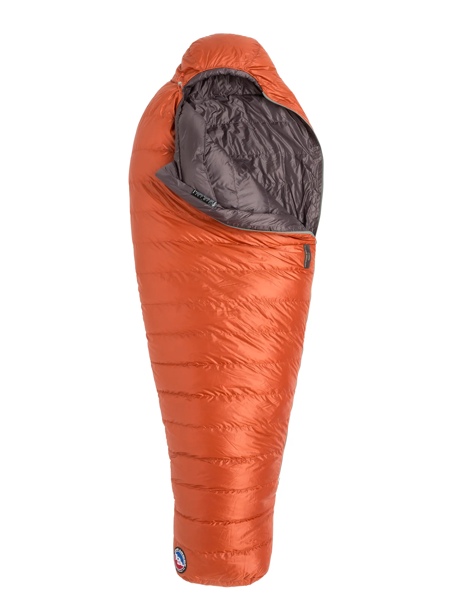 Páperový spacák Big Agnes Greystone 30 Regular (183 cm) - rooibos