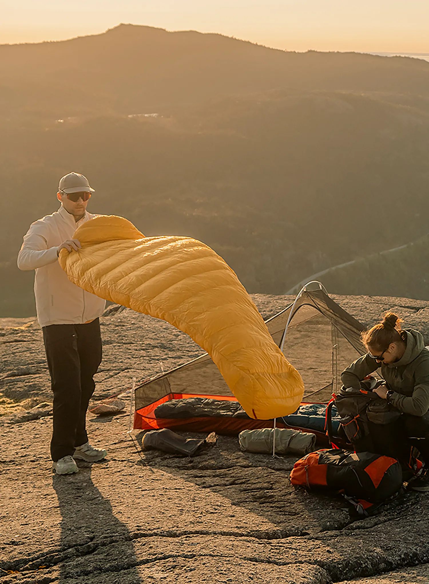 Páperový spacák Robens Couloir 750 (195 cm) - yellow