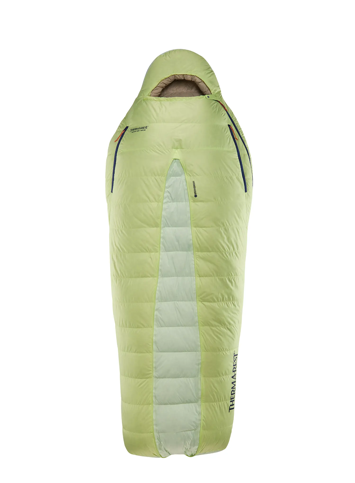 Páperový spacák Therm a Rest Boost 650 32F/0C Long (198 cm) - mead green