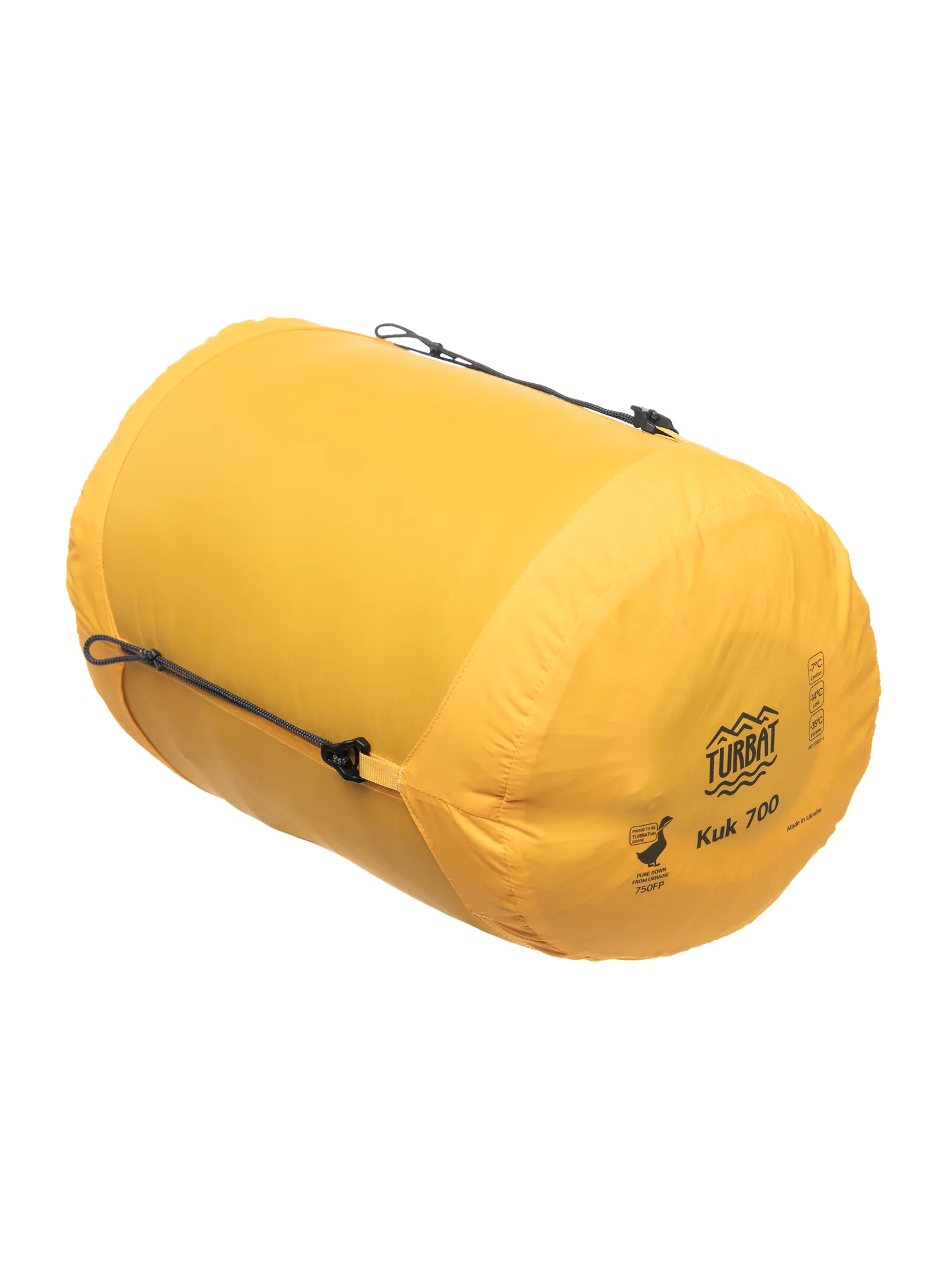Páperový spacák Turbat Kuk 700 (195 cm) - legion blue/dark cheddar