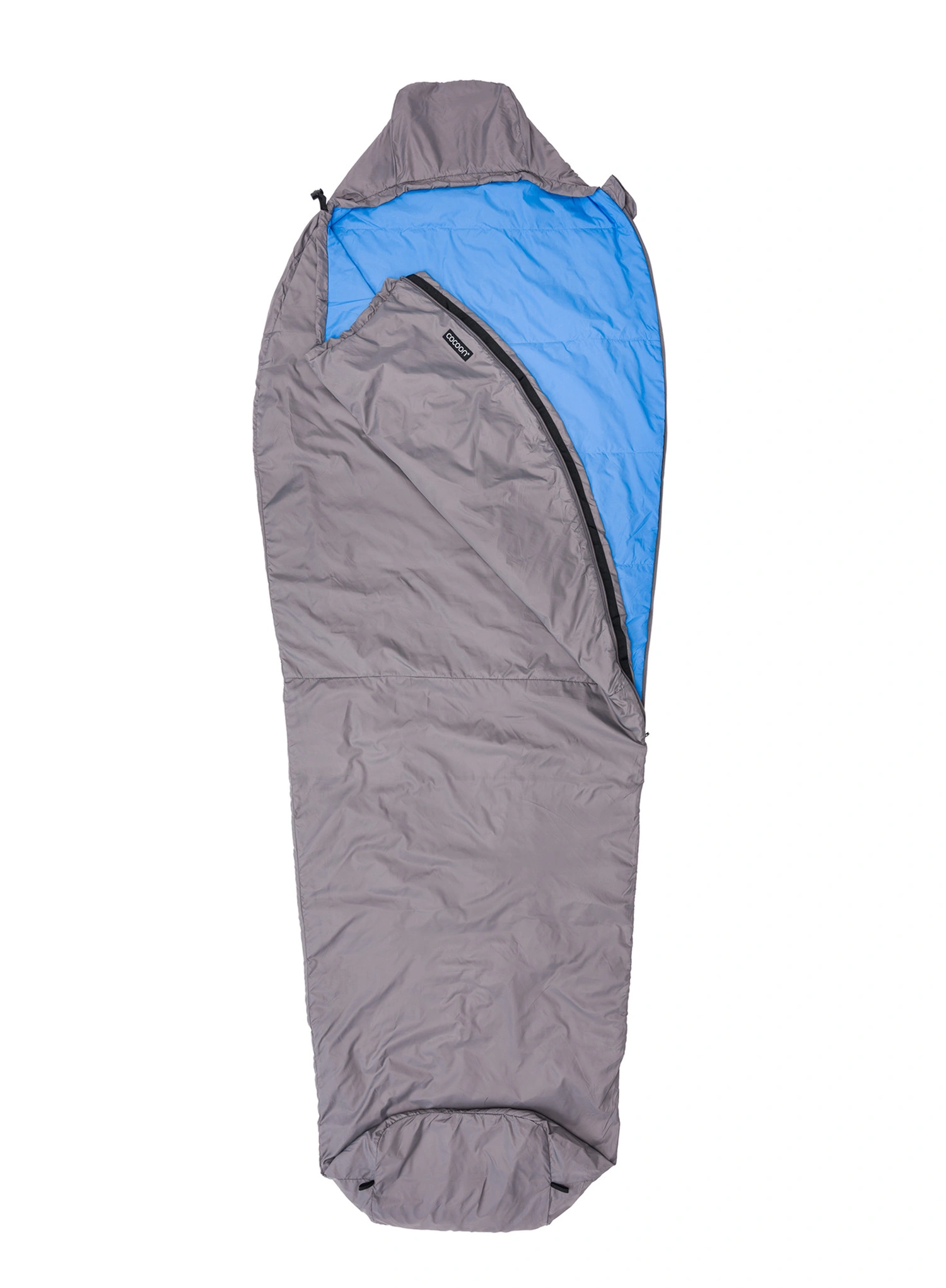 Spacák Cocoon Mountain Wanderer Long (195 cm) - volcano grey/light blue