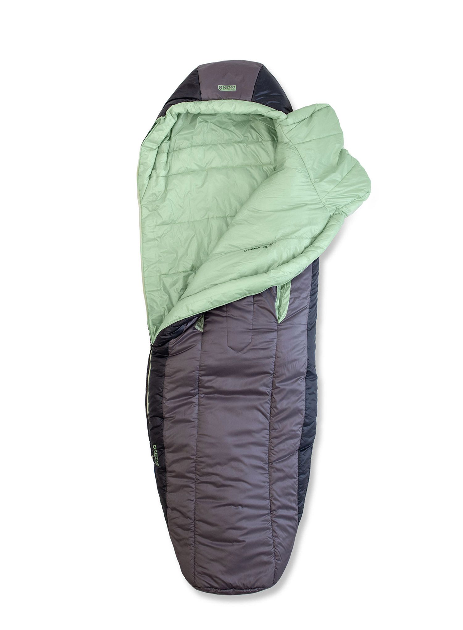 Syntetický spací vak dámsky Nemo Forte Endless Promise 35 Reg (168 cm) - plum gray/celadon green