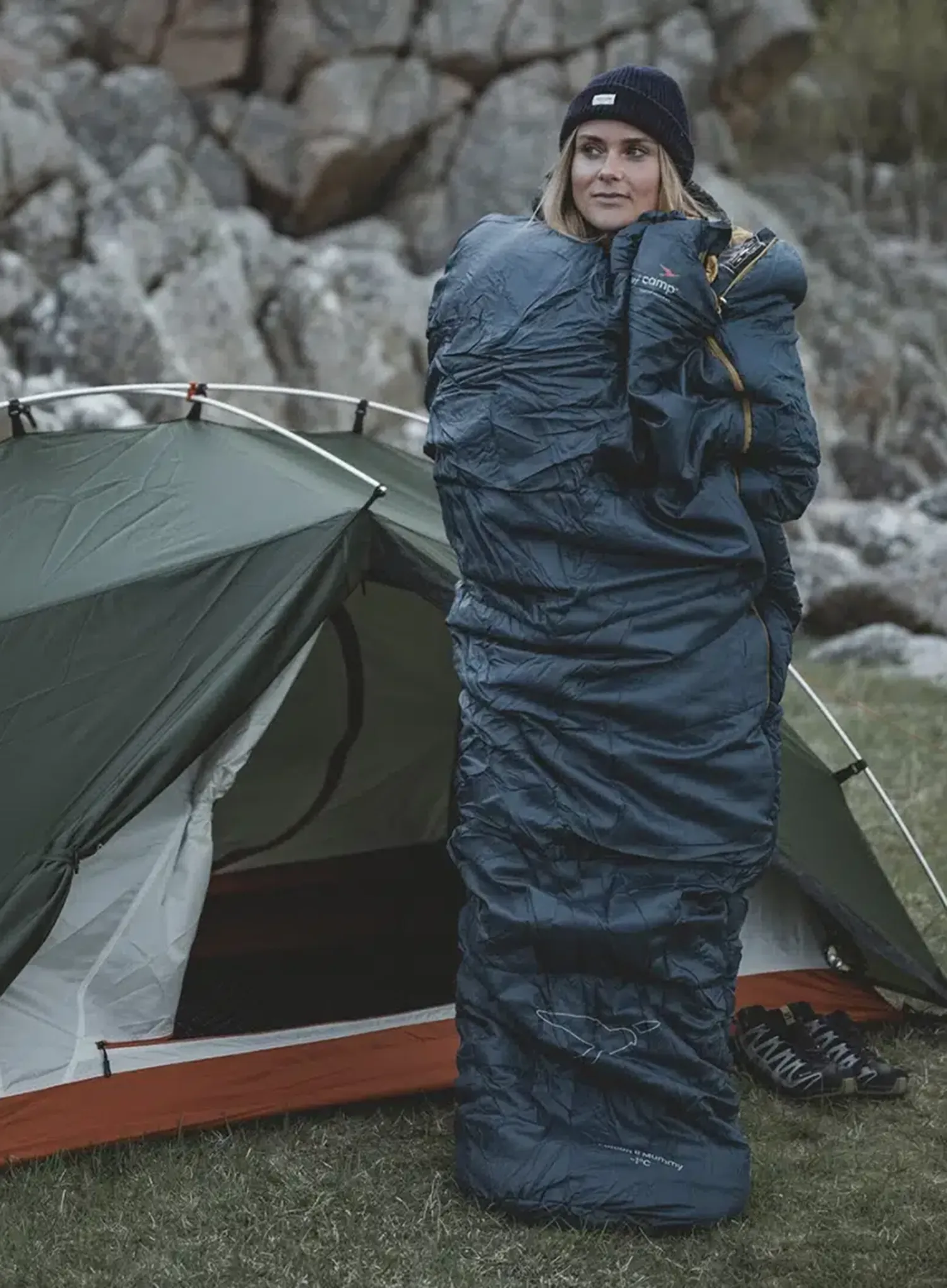 Spacák Easy Camp Falcon II Mummy -1C (200 cm)