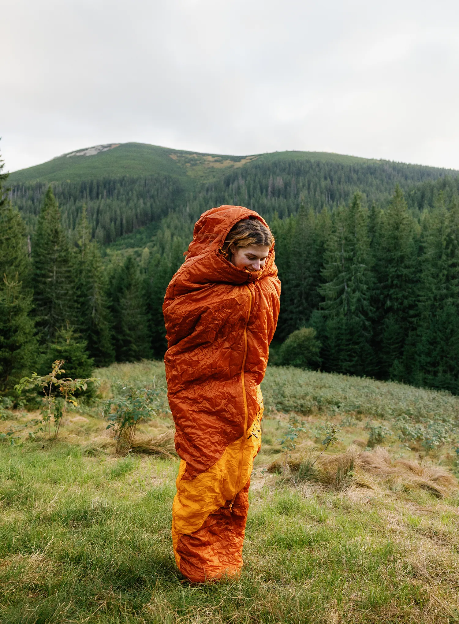 Spacák Turbat Vatra 3S Regular 185 cm - cinnamon stick/orange