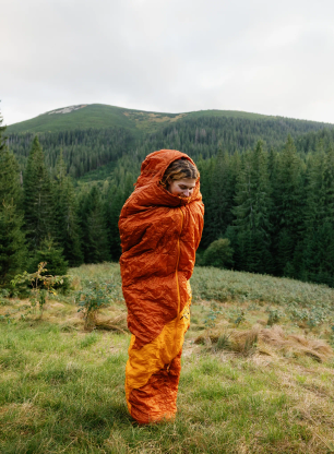 Spacák Turbat Vatra 3S Regular 185 cm - cinnamon stick/orange