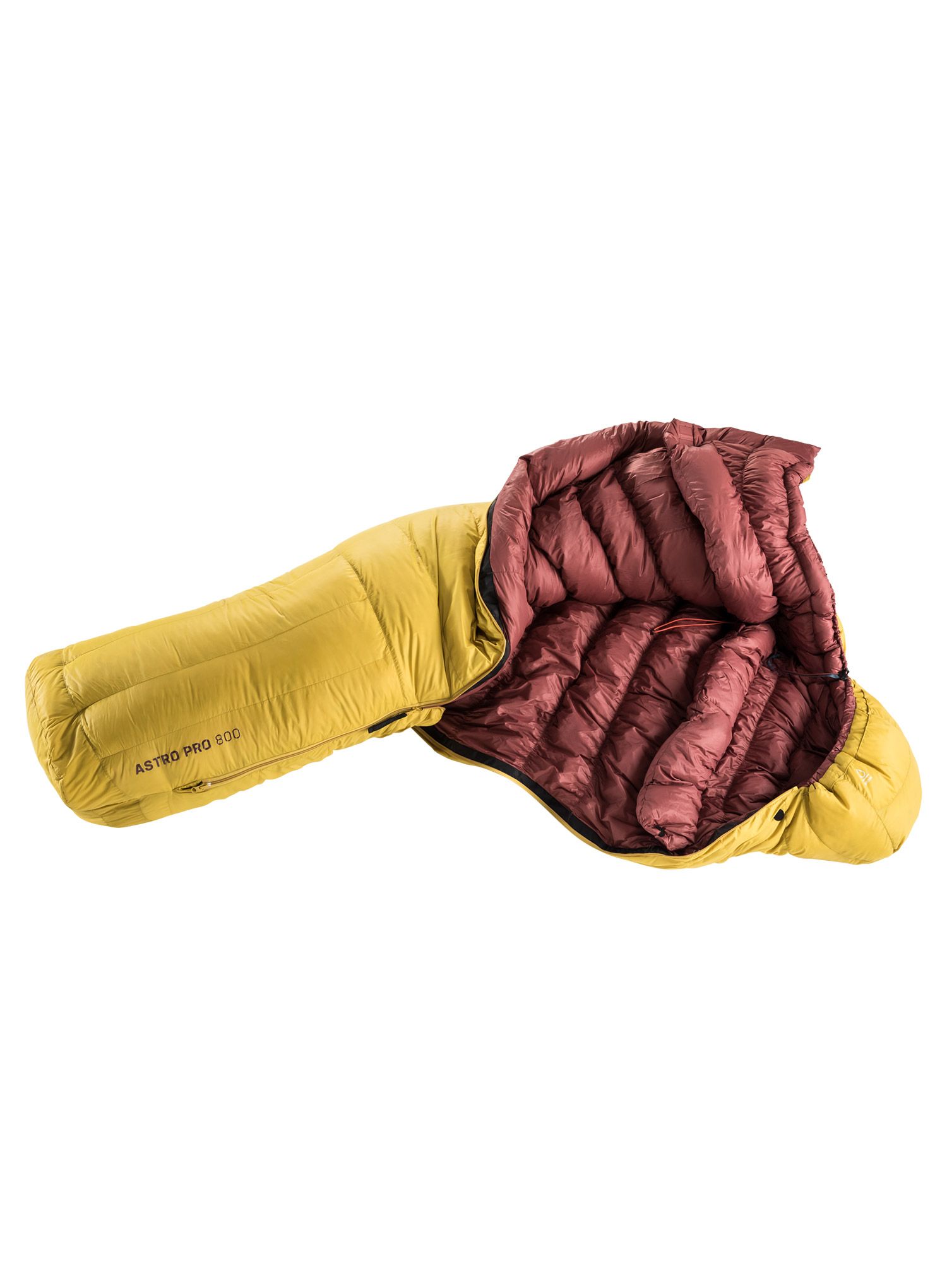 Páperový spací vak dámsky Deuter Astro Pro 800 SL (175 cm) - turmeric/redwood