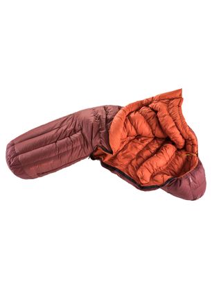 Páperový spacák Deuter Astro Pro 800 (185 cm) - redwood/paprika