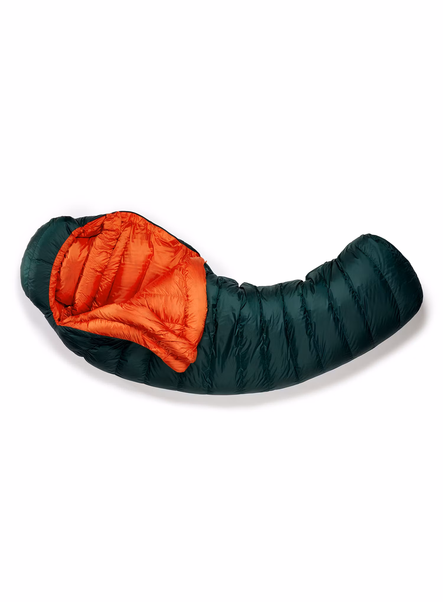 Páperový spacák Rab Ascent 1100 (185 cm) - pine