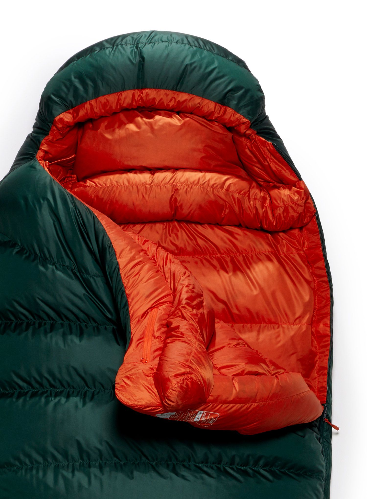 Páperový spacák Rab Ascent 1100 - pine