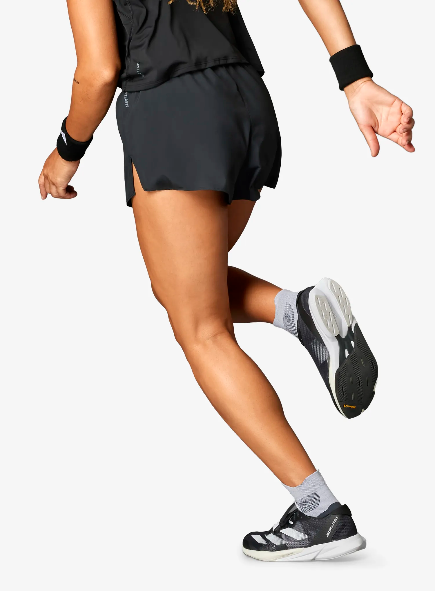 Dámske bežecké kraťasy adidas Adizero Essentials Running Short - black
