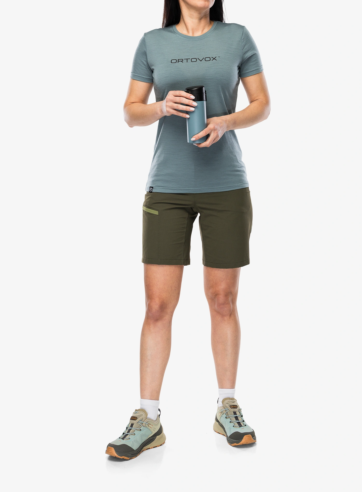 Kraťasy dámske Ortovox Pelmo Shorts - dark wild herbs