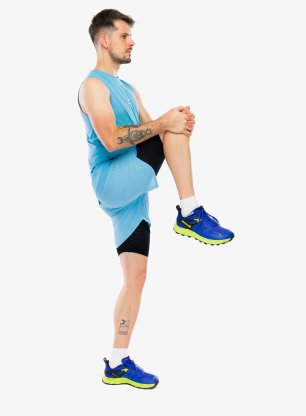 Bežecké kraťasy Compressport Trail Racing 2-In-1 Short - norse blue