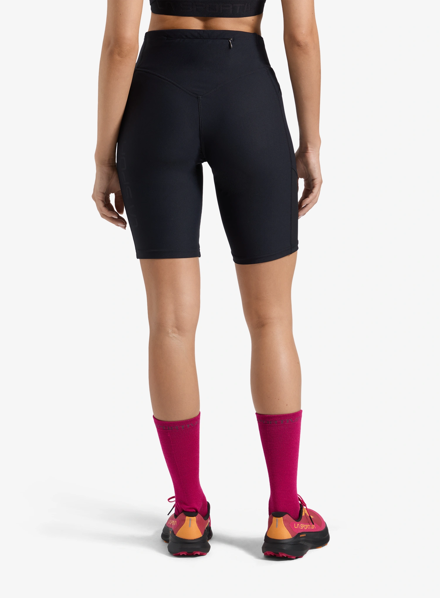 Bežecké kraťasy dámske La Sportiva Triumph Tight Short - black/chalk