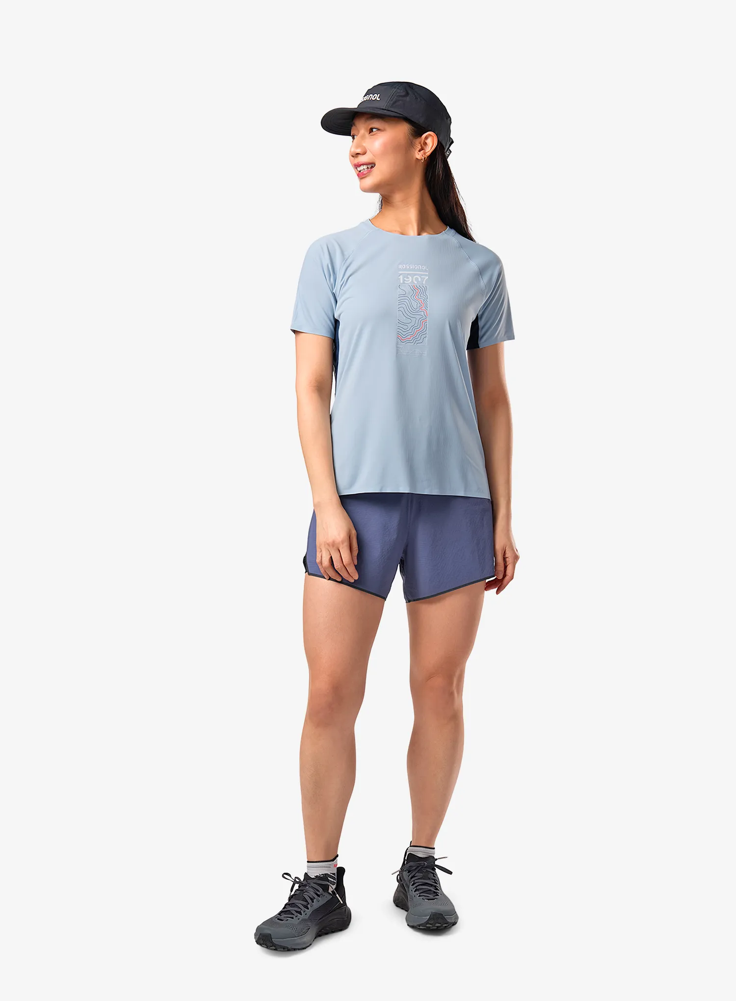 Bežecké kraťasy dámske Rossignol Sapa 2in1 Short 5in - true night blue