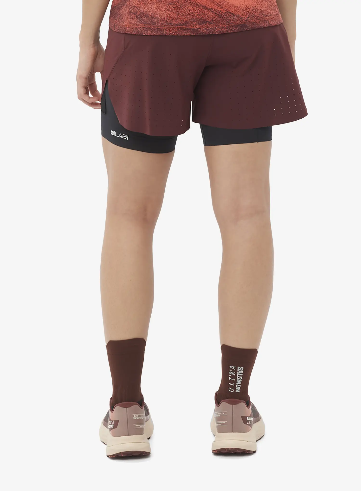 Bežecké kraťasy dámske Salomon S/Lab Ultra 2in1 Shorts - decadent chocolat