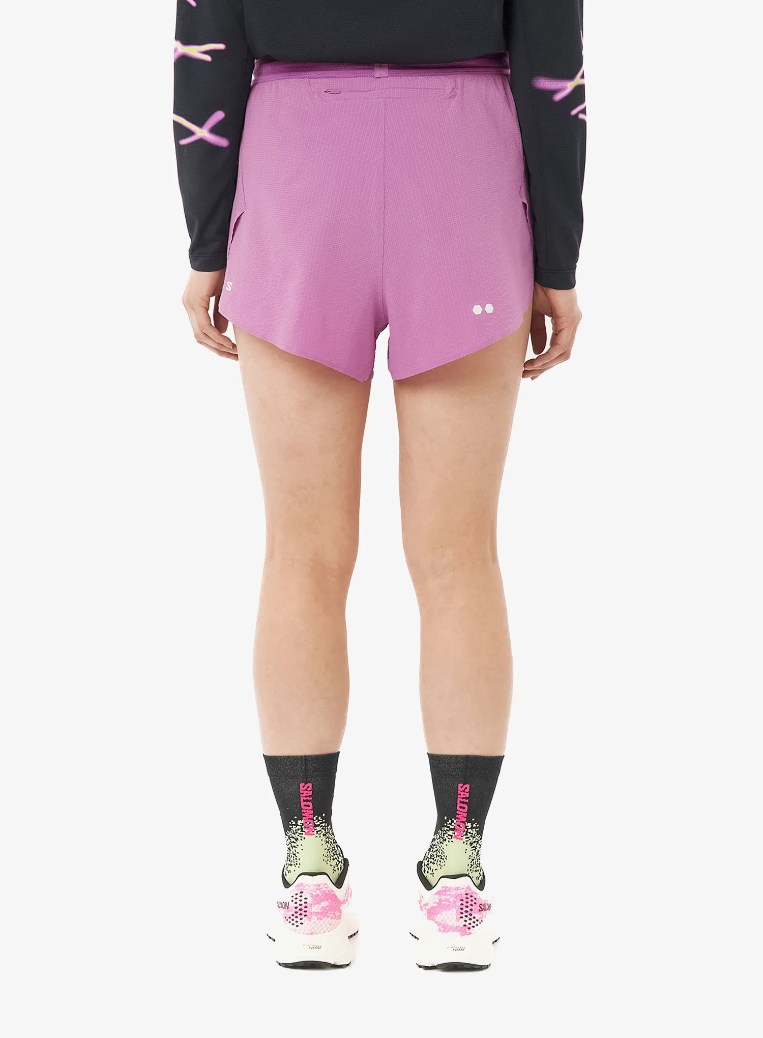 Bežecké kraťasy dámske Salomon Sense Aero Splt 3 Shorts - iris orchid