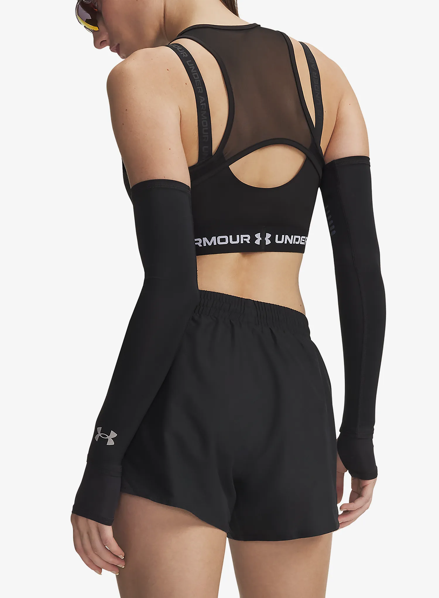 Bežecké kraťasy dámske Under Armour Fly By 3in Shorts - black/black/reflective