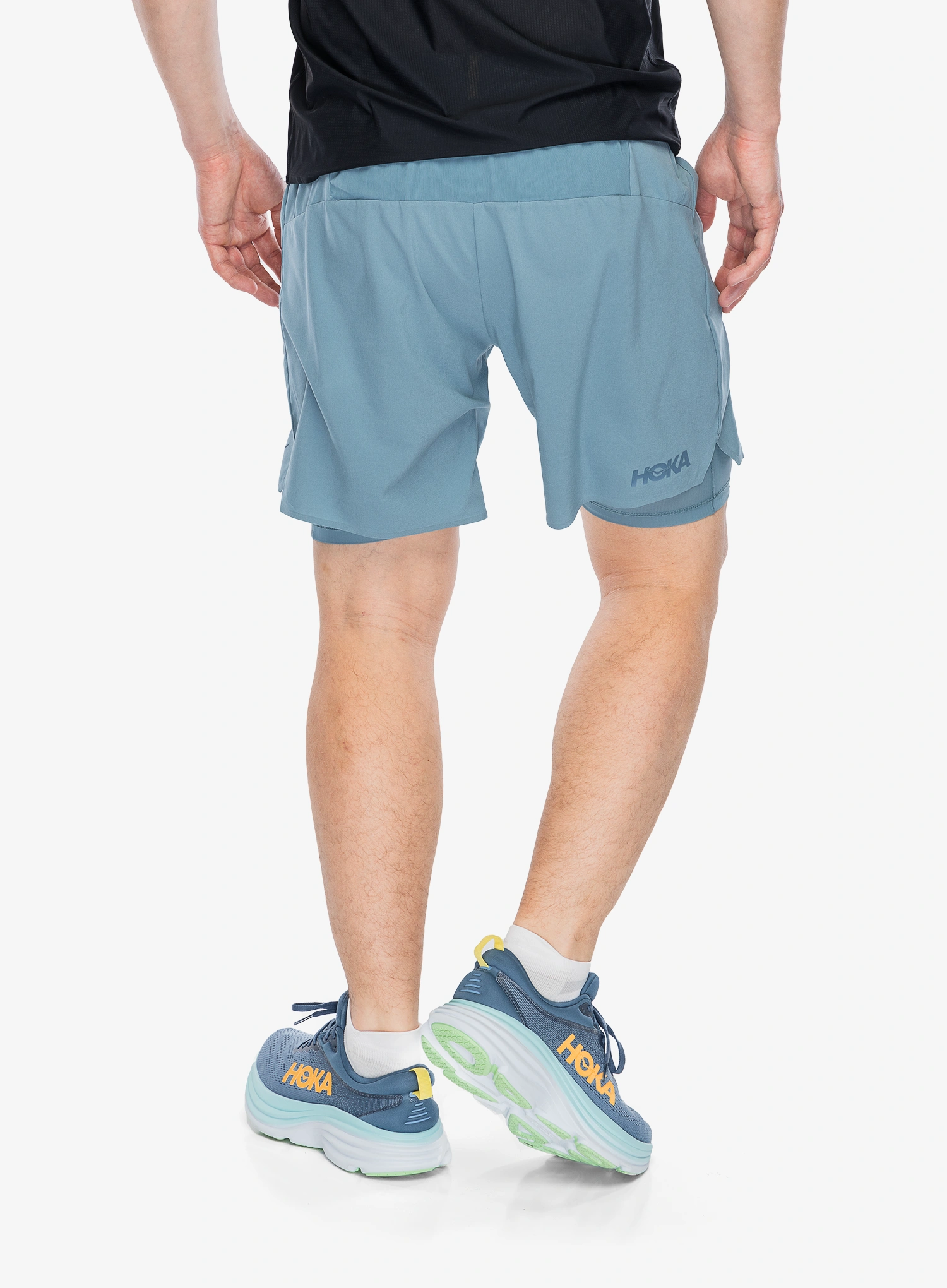 Bežecké kraťasy Hoka 7 Short 2In1 - mountain fog