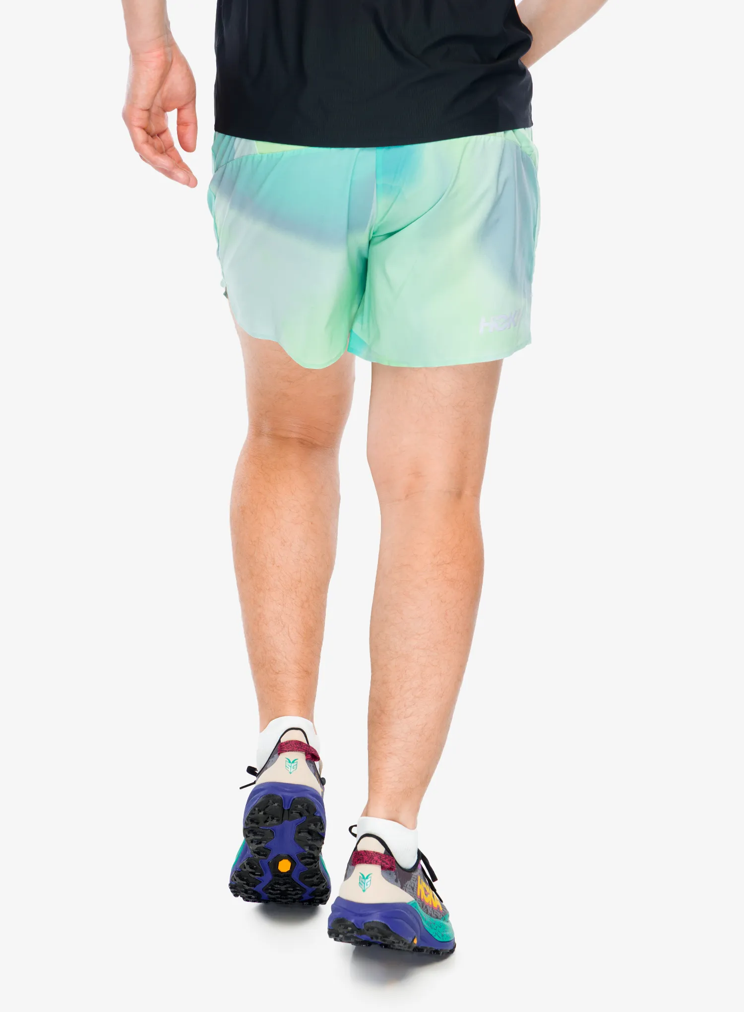 Bežecké kraťasy Hoka Glide 5 Short With Brief - tart apple mist