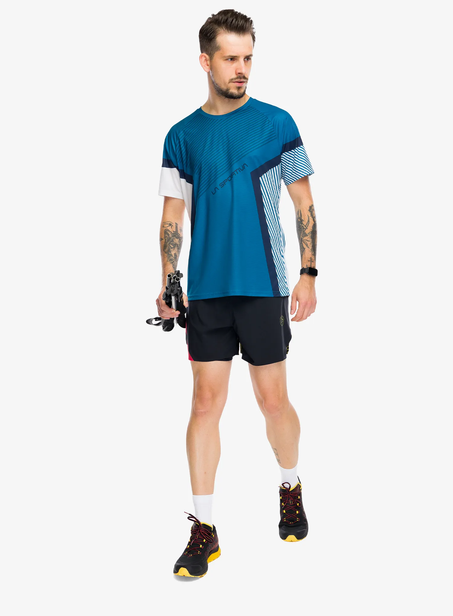Bežecké kraťasy La Sportiva Flow 5in Short - black/yellow