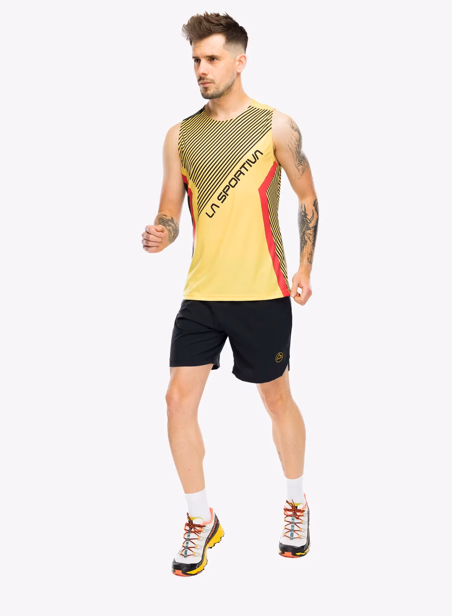 Bežecké kraťasy La Sportiva Pure 7in Short - black/yellow