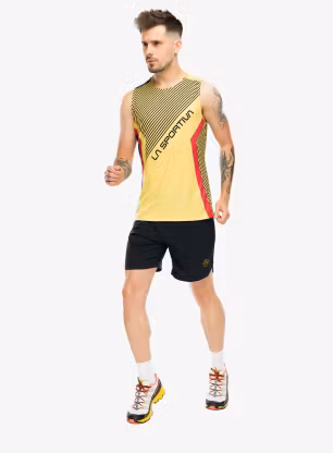 Bežecké kraťasy La Sportiva Pure 7in Short - black/yellow