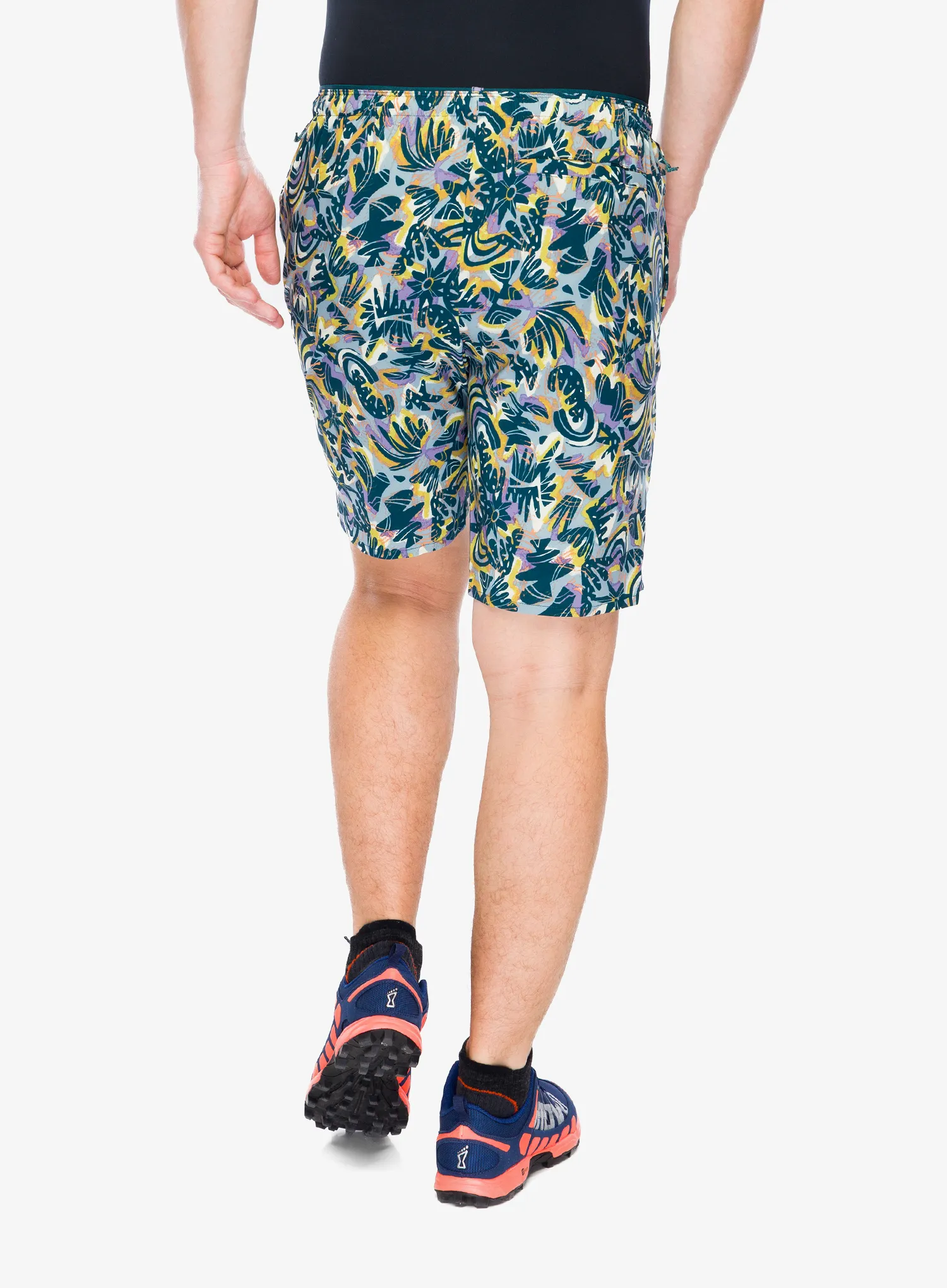 Bežecké kraťasy Patagonia Multi Trails Shorts 8in - wild botanist/thermal blue