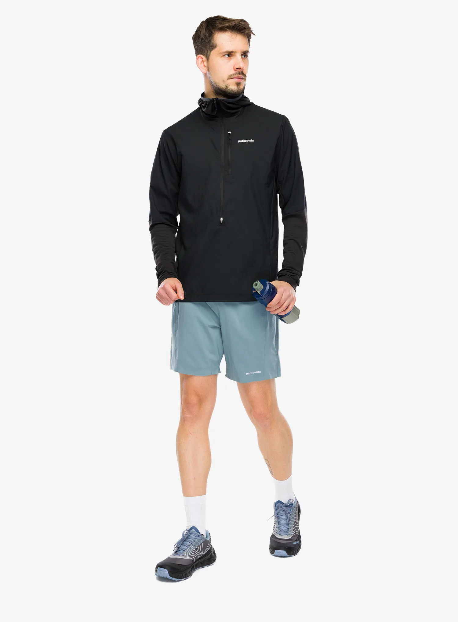 Bežecké kraťasy Patagonia Strider Pro Shorts 7 - blue sage