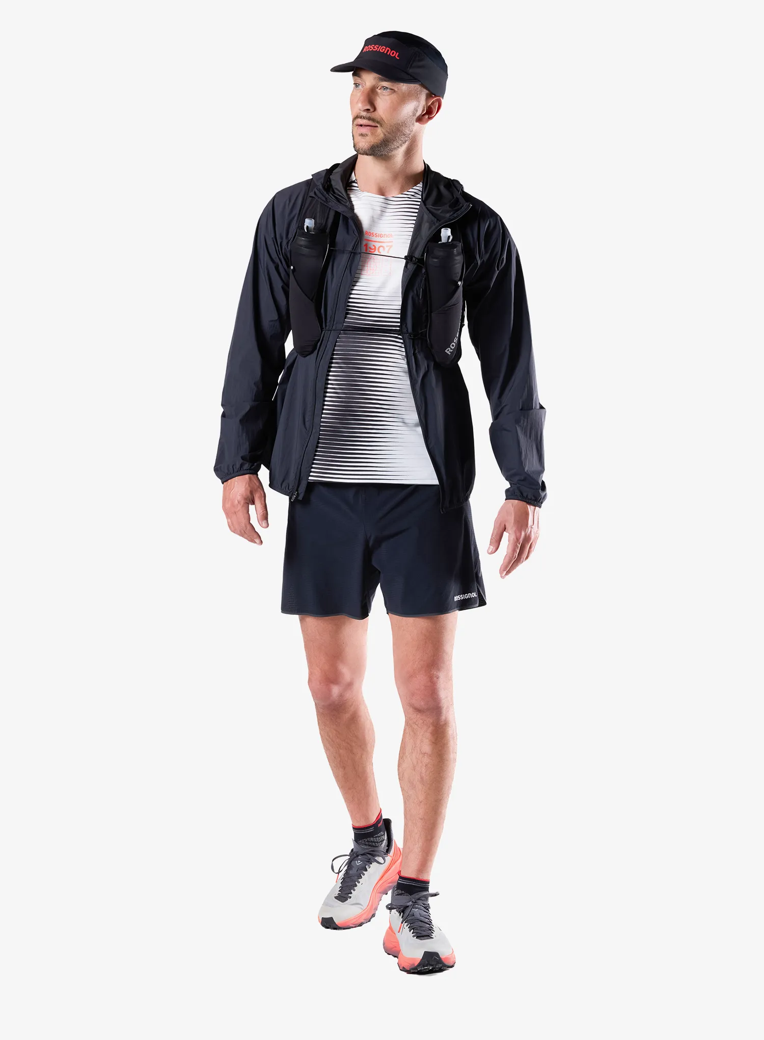 Bežecké kraťasy Rossignol Sapa 2in1 Short 7in - black